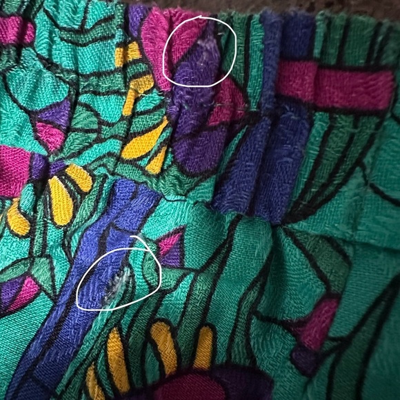 Vintage Doncaster Green Floral Print Pleated Midi Skirt Women’s Size 14 Retro - Picture 16 of 16